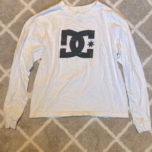 Long Sleeve Graphic T-Shirt Size Small White and Black Vintage